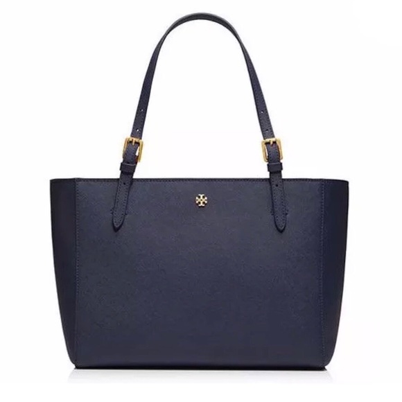 Tory Burch Handbags - Tory Burch Small Emerson York Tote - Navy